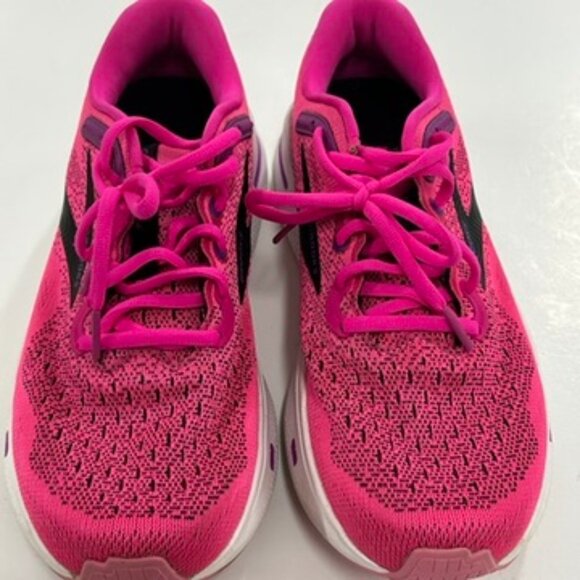 Brooks Ghost Max Women’s Running Shoes – Pink/Black Cushioned Trainers Size 9.5 - Picture 4 of 10